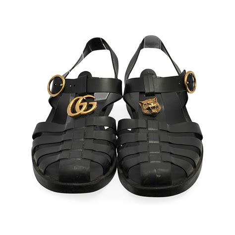 gucci rubber buckle strap sandal replica|gucci inspired sandals.